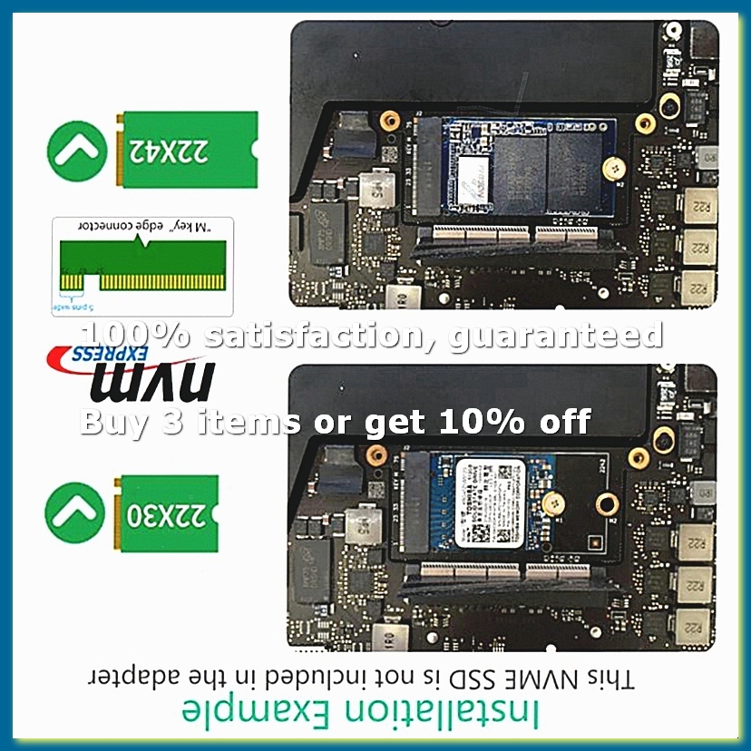 Nvme Ssd - Tarjeta de conversión M.2 NGFF M-Key