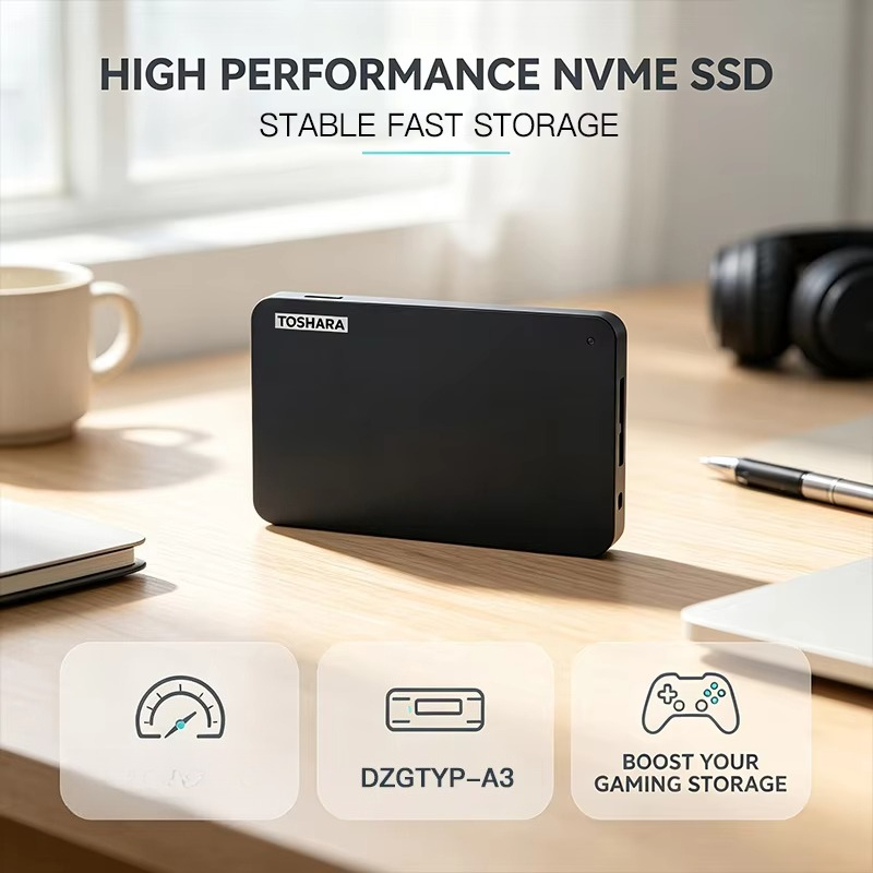 SSD Portátil TOSHARA A3 4TB 2T - Ssd 500Gb reseña y precio