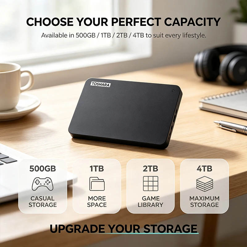 SSD Portátil TOSHARA A3 4TB 2T - Ssd 500Gb reseña y precio