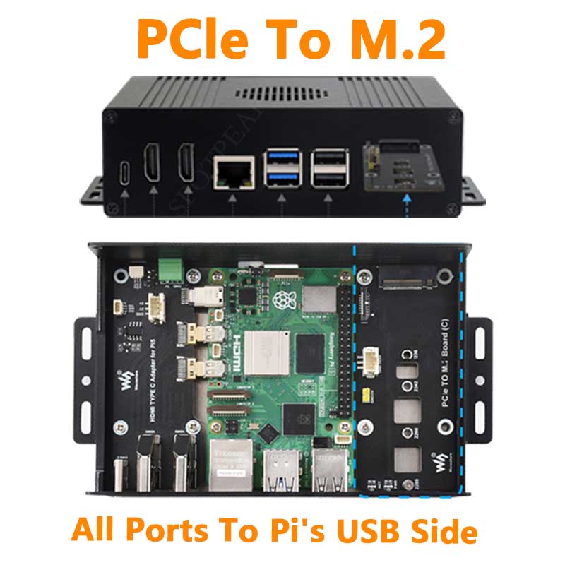 Raspberry Pi 5 Box Case Kit-C  - Nvme Ssd reseña y precio